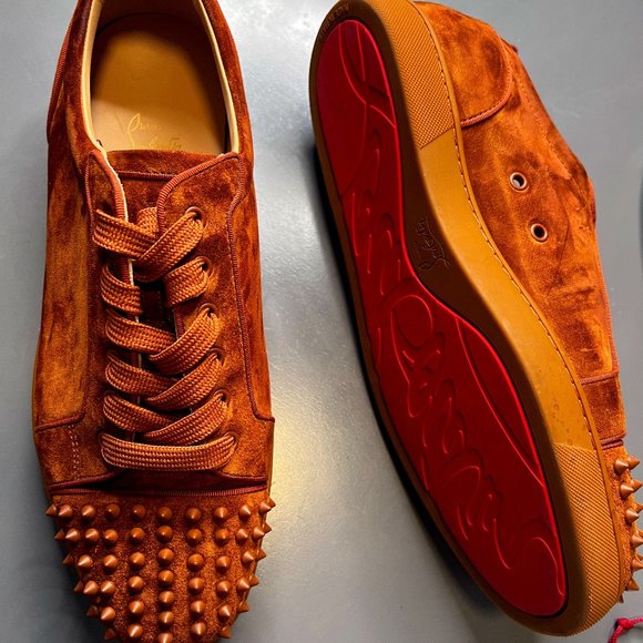 Size 13 - Christian Louboutin Louis Junior Spikes Orlato Rust main image 4